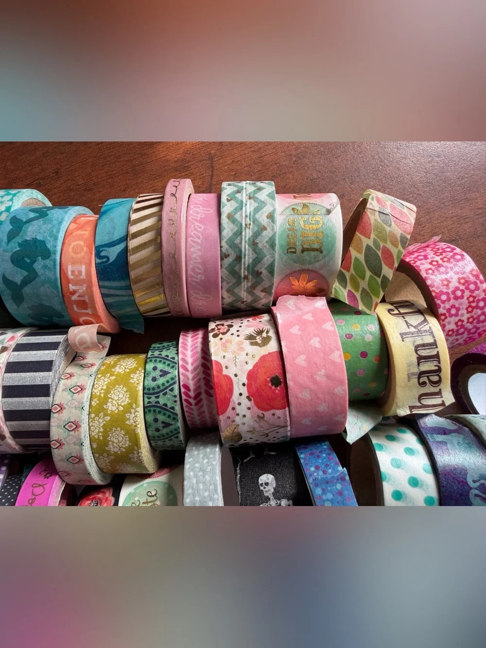 Decorative Washi Tape Assortment - Multicolor  lot with plastic bag